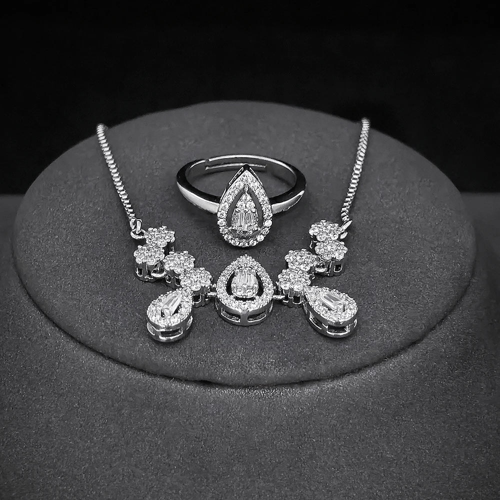 Moonso Arrival Luxury Designer Bride Jewelry Set for Women Engagement  Anniversary Gift Jewelry Wholesale E046-R046-S046-X046