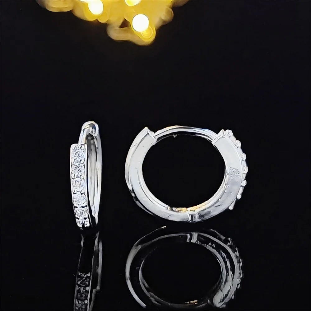 2024 New Arrival Hoop Earrings for Women Fashion Trendy Hook Boucle D'oreille Femme Wedding Jewelry E408b