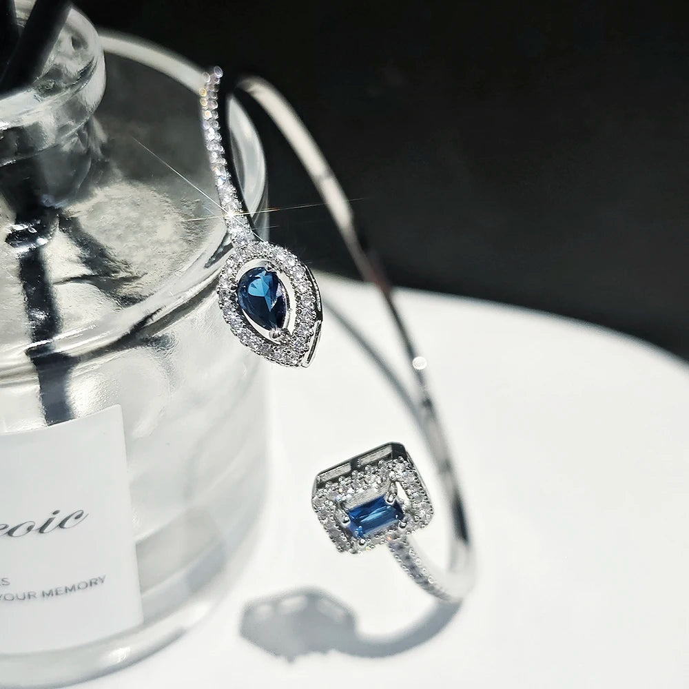 Trendy Snake Punk Pear Shape Silver Color on Hand Adjustable Open Bangle for Women Anniversary Gift Jewelry Wholesale S5214b