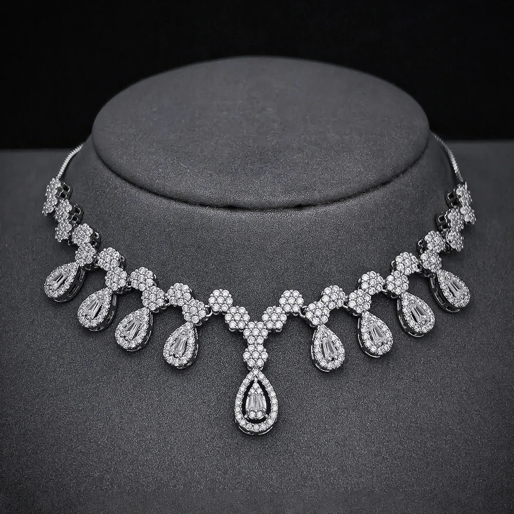 Moonso Arrival Luxury Designer Bride Jewelry Set for Women Engagement  Anniversary Gift Jewelry Wholesale E046-R046-S046-X046