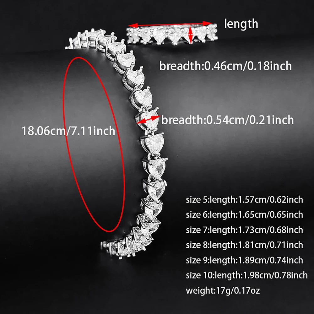 Moonso Trendy Heart Silver Color Cute Ring Bracelet Jewelry Set for Girl Lovers Love Party Gift Jewelry Wholesale R4578-s7982