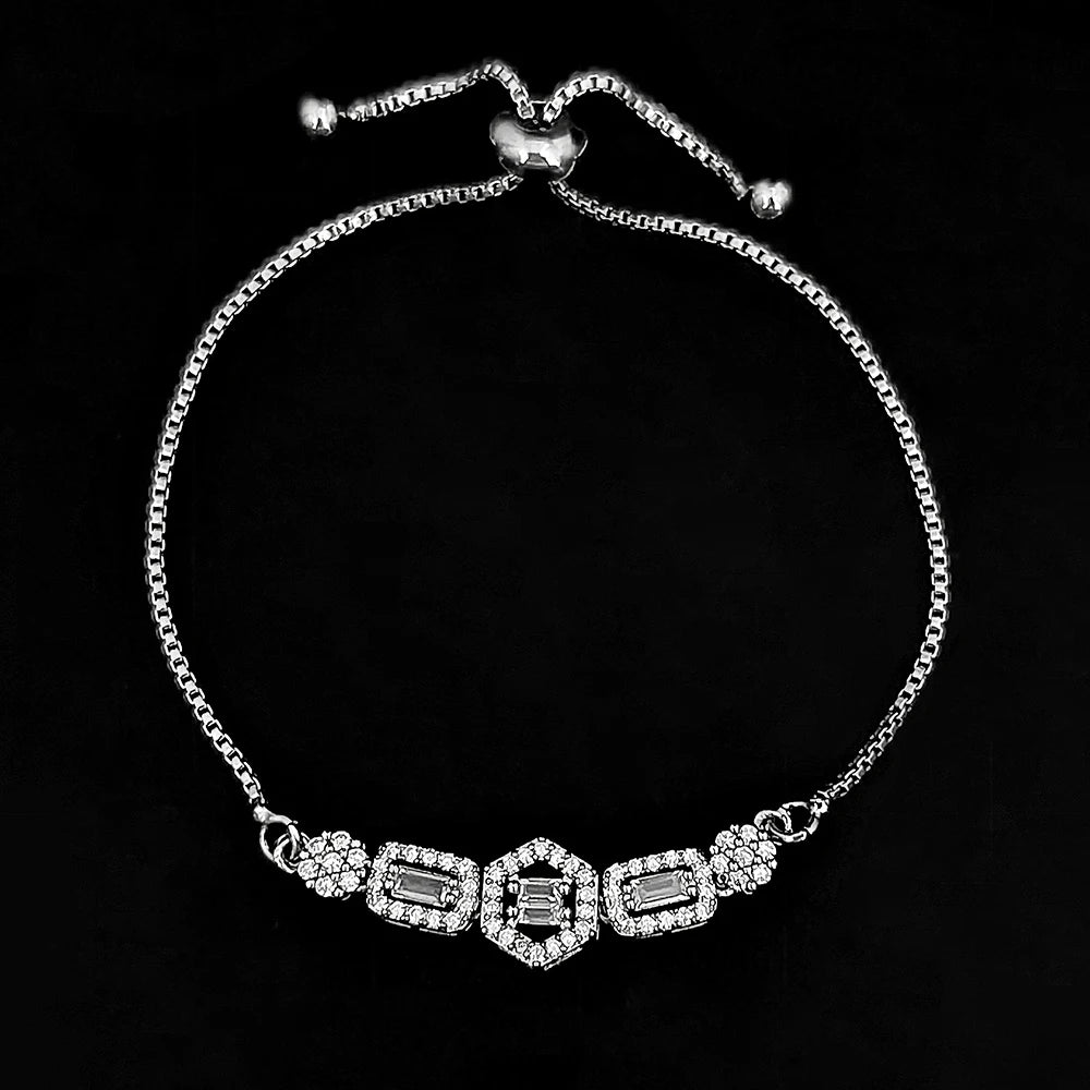 Moonso Luxury Designer Silver Color Jewelry Set for Women Engagement Wedding Anniversary Gift Jewelry E061-R061-S061-X061