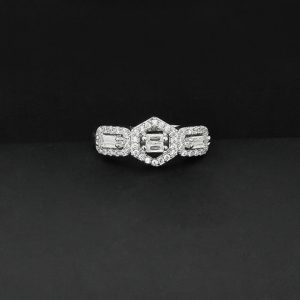 Moonso Luxury Designer Silver Color Jewelry Set for Women Engagement Wedding Anniversary Gift Jewelry E061-R061-S061-X061