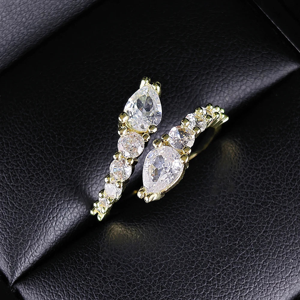 2024 New Arrival Unique Design Silver Color Adjustable Fashion Ring for Women Valentine's Day Gift Jewelry R8405